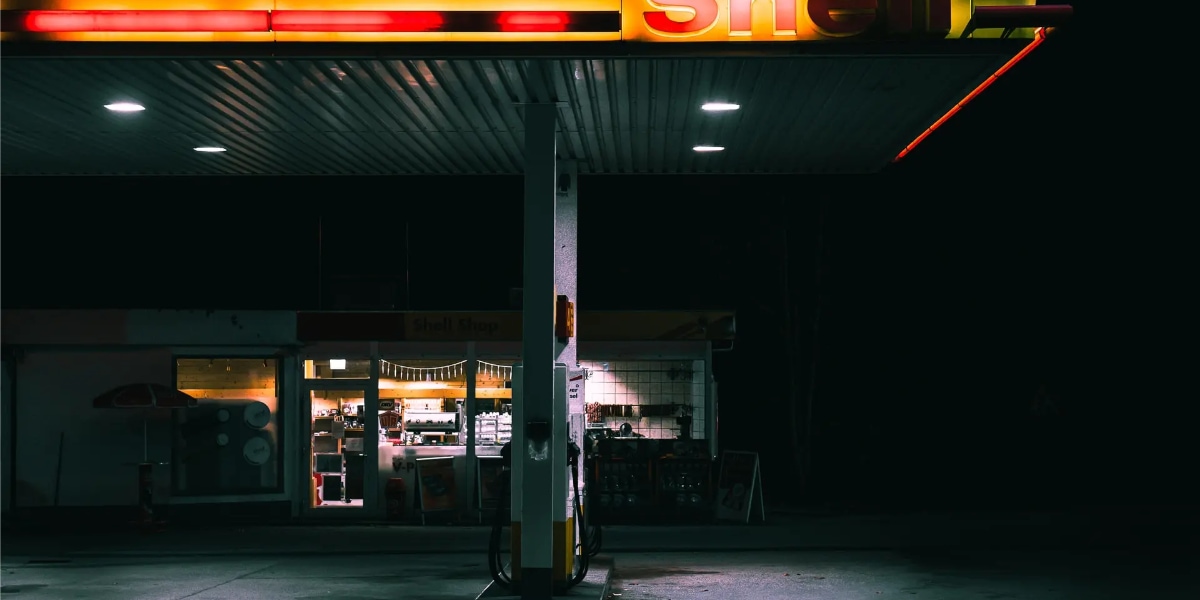 Tankstation gesloten